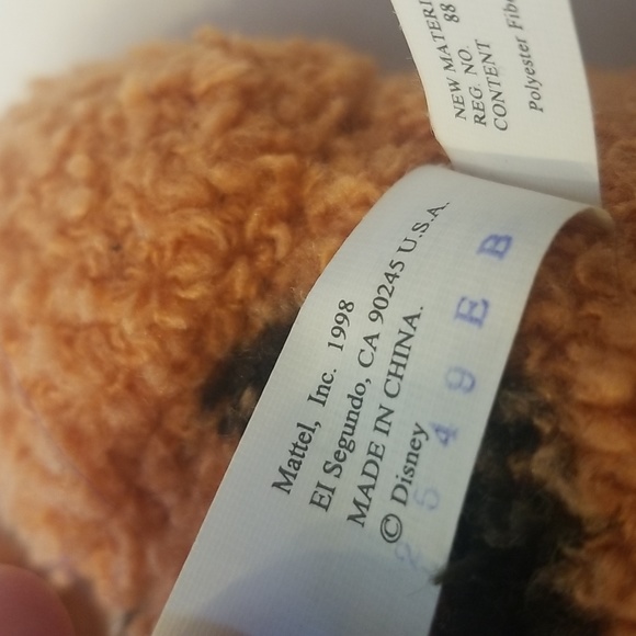 Vintage Singing Poseable Tigger Plush from Winnie the Pooh Mattel 1998 - Picture 8 of 10